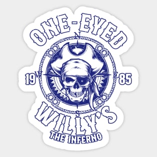 One Eyed Willy Sticker